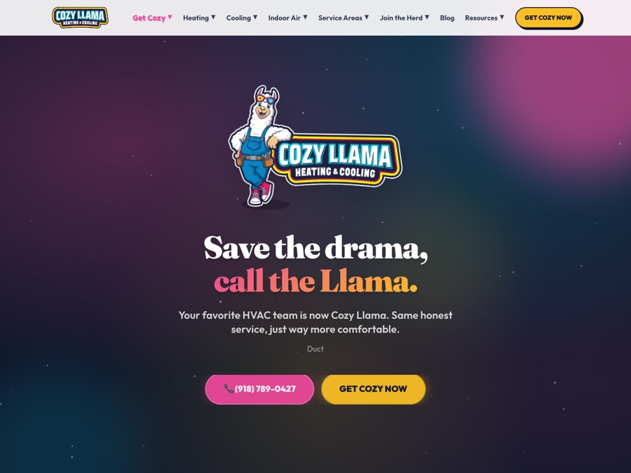Cozy Llama website